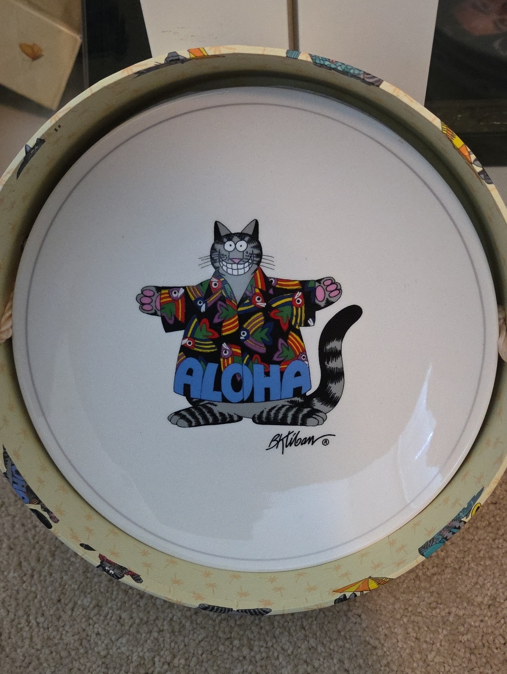 Aloha Cat Decorative Plate